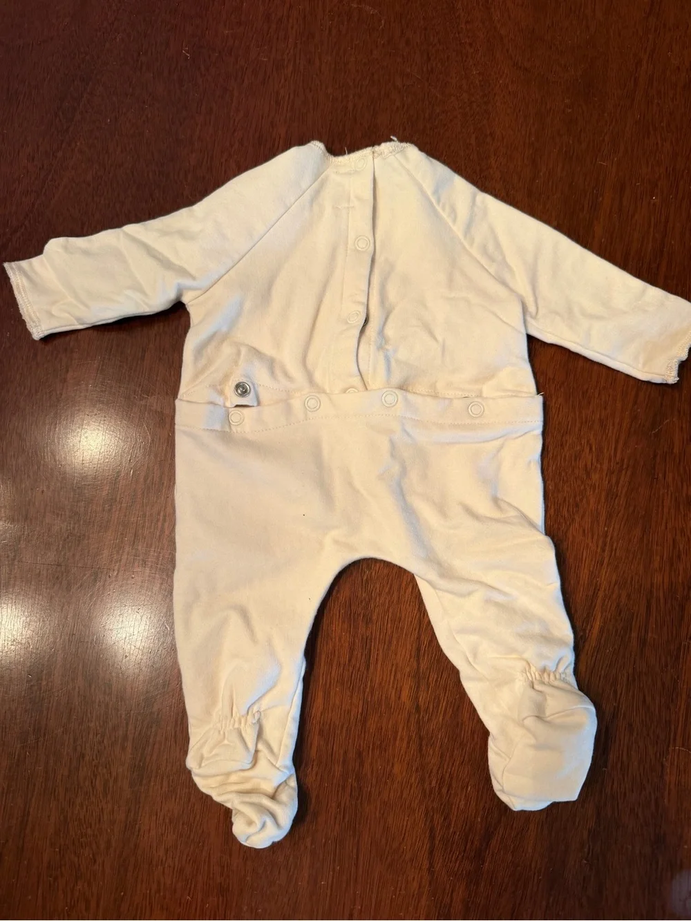 Cream Footed Baby One-Piece Romper - Soft Everyday Wear